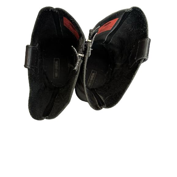 HARLEY DAVIDSON Sz 7 Macie rhinestone Studded Strap Leather Riding Boot Moto - Picture 9 of 13